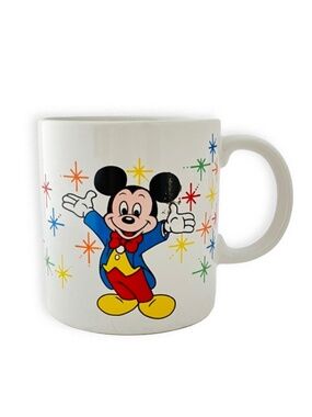 Vintage Walt Disney, Mickey, Magic Kingdom, Epcot Coffee Mug- 1980's